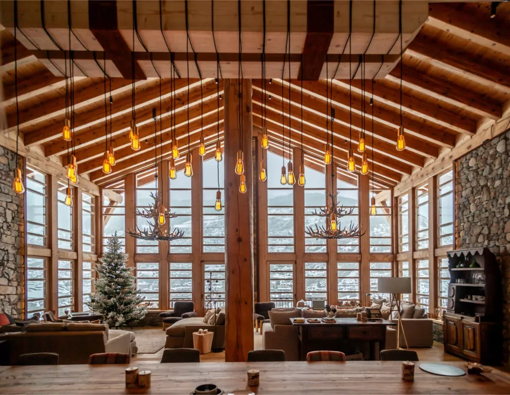 Living Room of Hermitage Mountain Lodge in Soldeu  | Ski Luxury